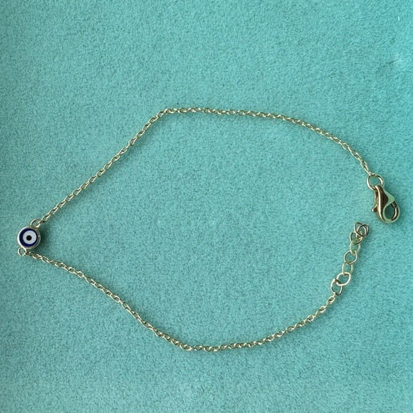 14k Gold Evil eye Bracelet. - Picture 3 of 4